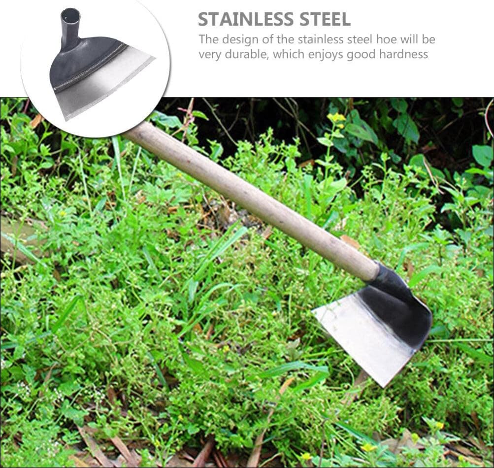 Hand Hoe Head Handheld Hoe Replacement Round Eye Hoes Remove Grass Planting Digging Gardening Tool Loosening Soil Weeding Hoe Head for Agriculture 2pcs 23.5cm