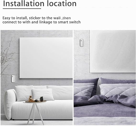 Sonew Smart Light Sensor, Brightness Detector, Smart Automatic Adjustment, Connection Brightness Sensor, for Tuya, for Living Room Bedroom (for Zigbee Type)