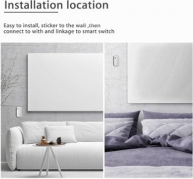 Sonew Smart Light Sensor, Brightness Detector, Smart Automatic Adjustment, Connection Brightness Sensor, for Tuya, for Living Room Bedroom (for Zigbee Type)