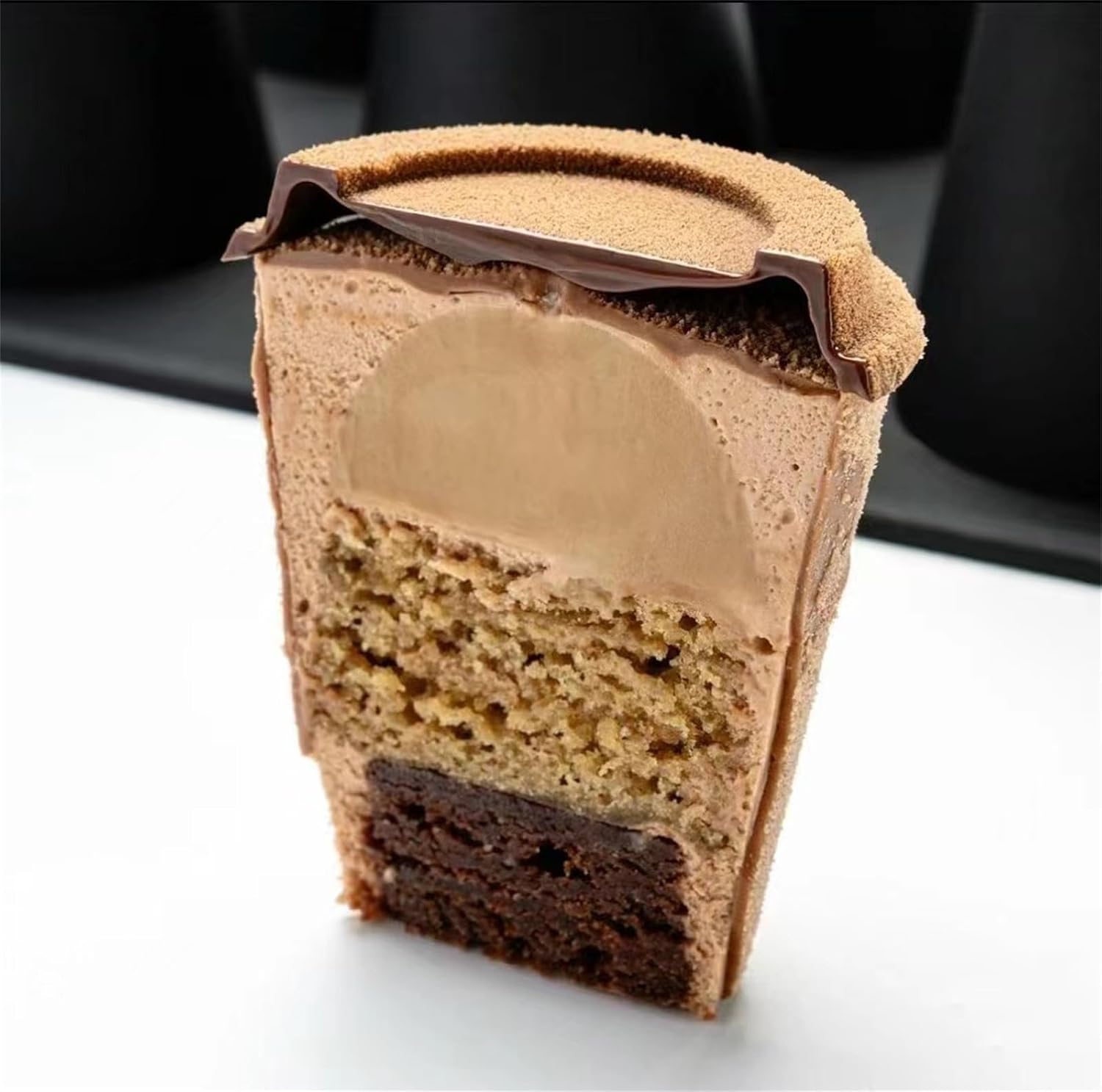 2pk Silicone Coffee Cup Baking Mold Easy Release for Desserts image 3