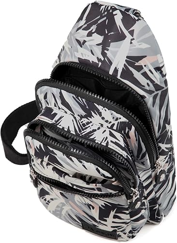 Miniatura 98 de EVANCARY Bolso bandolera pequeño para mujeres y hombres, mochila bandolera para viajes, al aire libre, senderismo Gris profundo