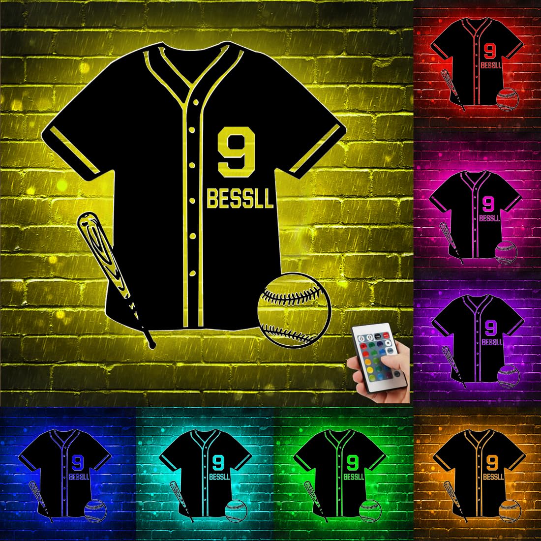 Panneau Néon LED Personnalisé Football - Décoration Murale USB 16 Couleurs, Idéal Chambre Sportif, Fête Ou Bar