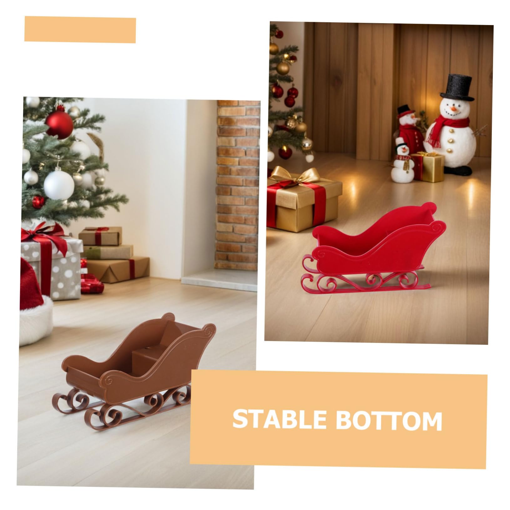 TOPBATHY 3 Piezas de Navidad decoración decoración de de Mesa estatuilla de en Miniatura de Apoyo de de Navidad el plastico