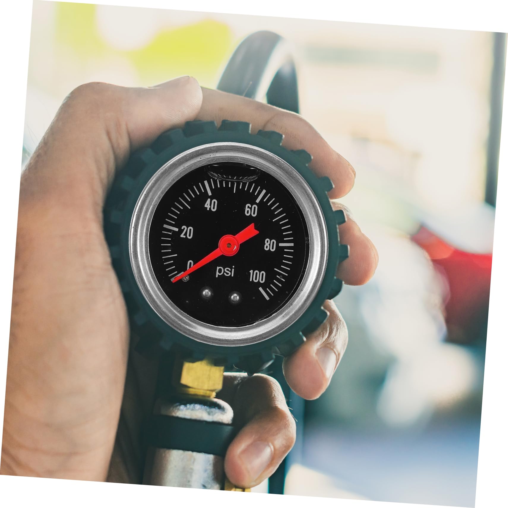 Mobestech 4pezzi Manometro Per Pressione Carburante Indicatore Gasoline Con Attacco Strumento Di Misura Sicuro e Preciso Per Sistemi Di Alimentazione Auto
