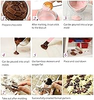 Vista 8 de Jeanoko Olla eléctrica de chocolate para fundir fondue de chocolate con doble olla herramienta de cocina, mini fondue para hacer dulces (amarillo)