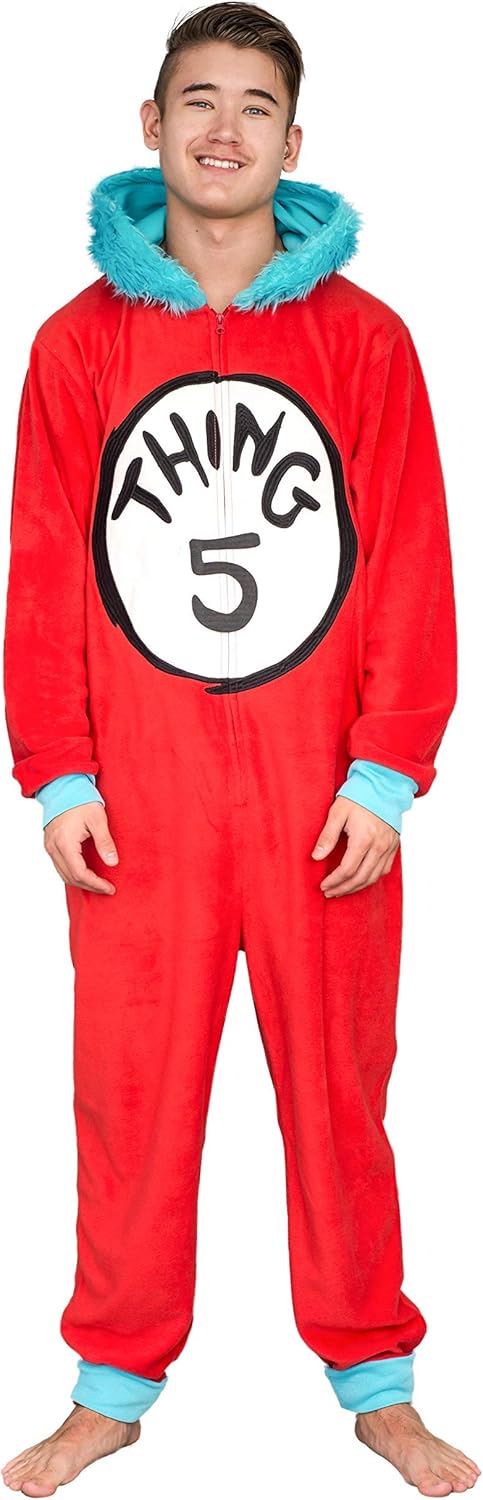 Thing 1 to 6 Interchangeable Patches Adult Union Suit - Image 5