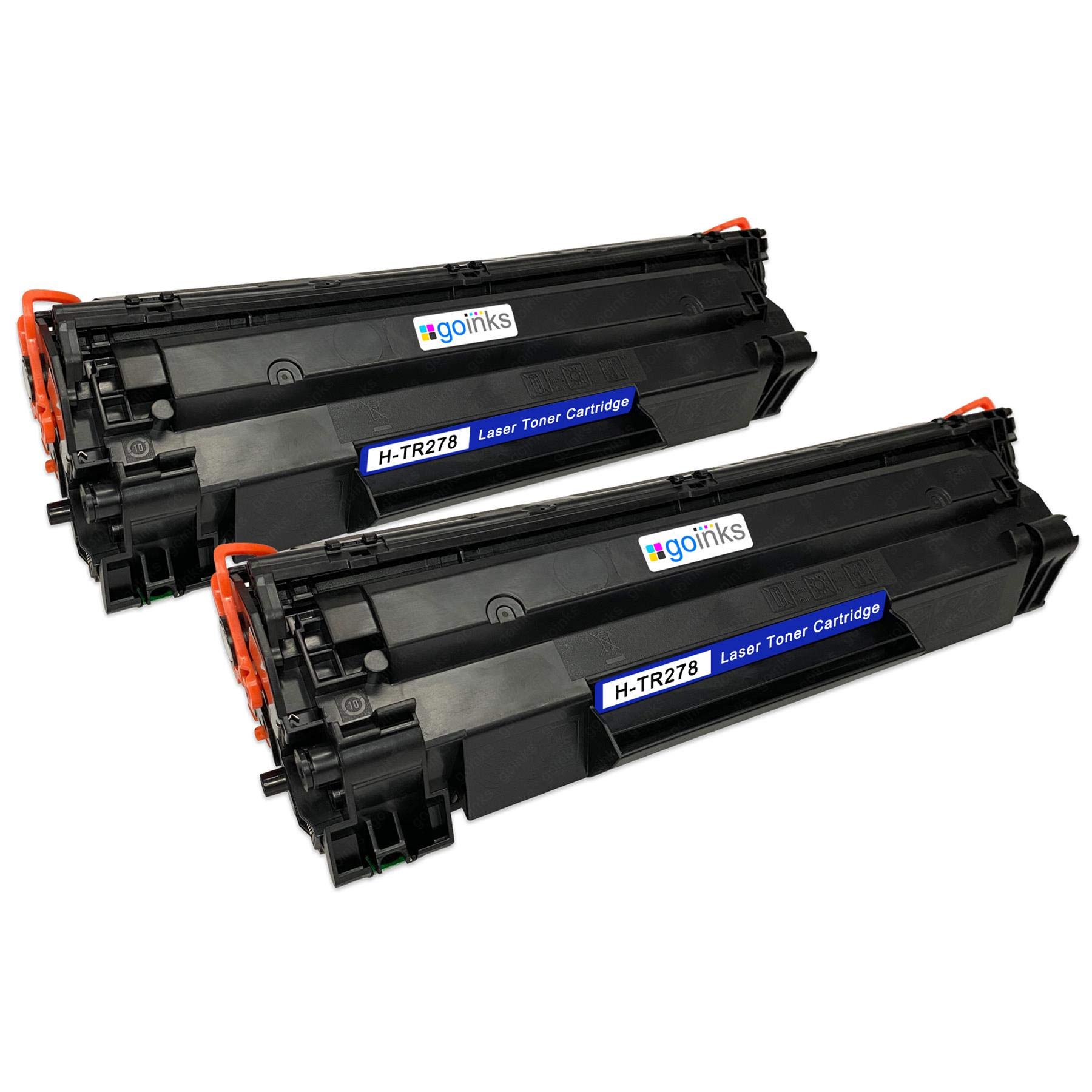 Go Inks 2 Black Laser Toner Cartridges to replace HP CE278A Compatible/non-OEM for HP Laserjet Pro Printers