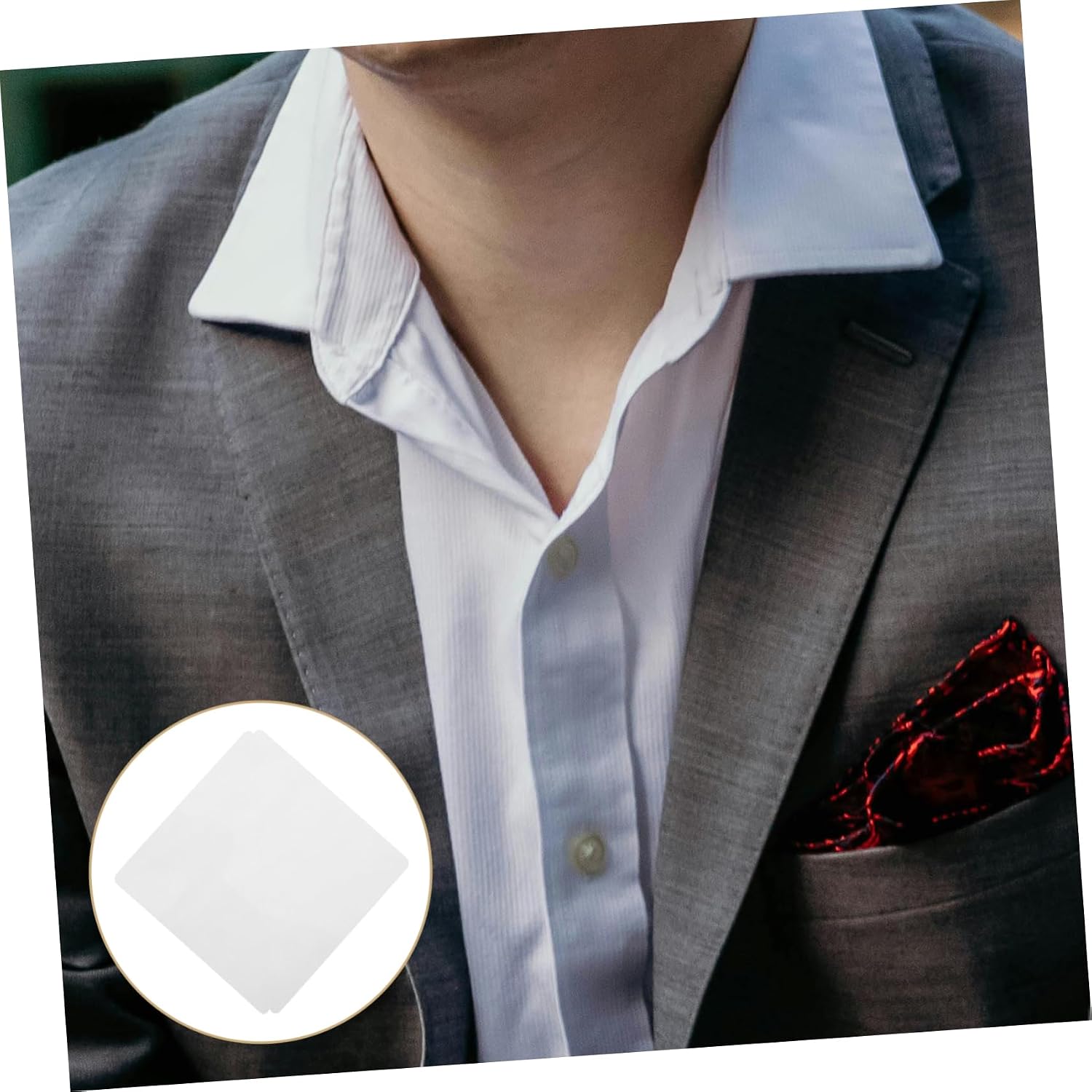 50pcs Invisible Collar Stays Stickers for Shirts Replacement Collar Supports Transparent Design for Neat Appearance and Discreet for Men Dress Shirts