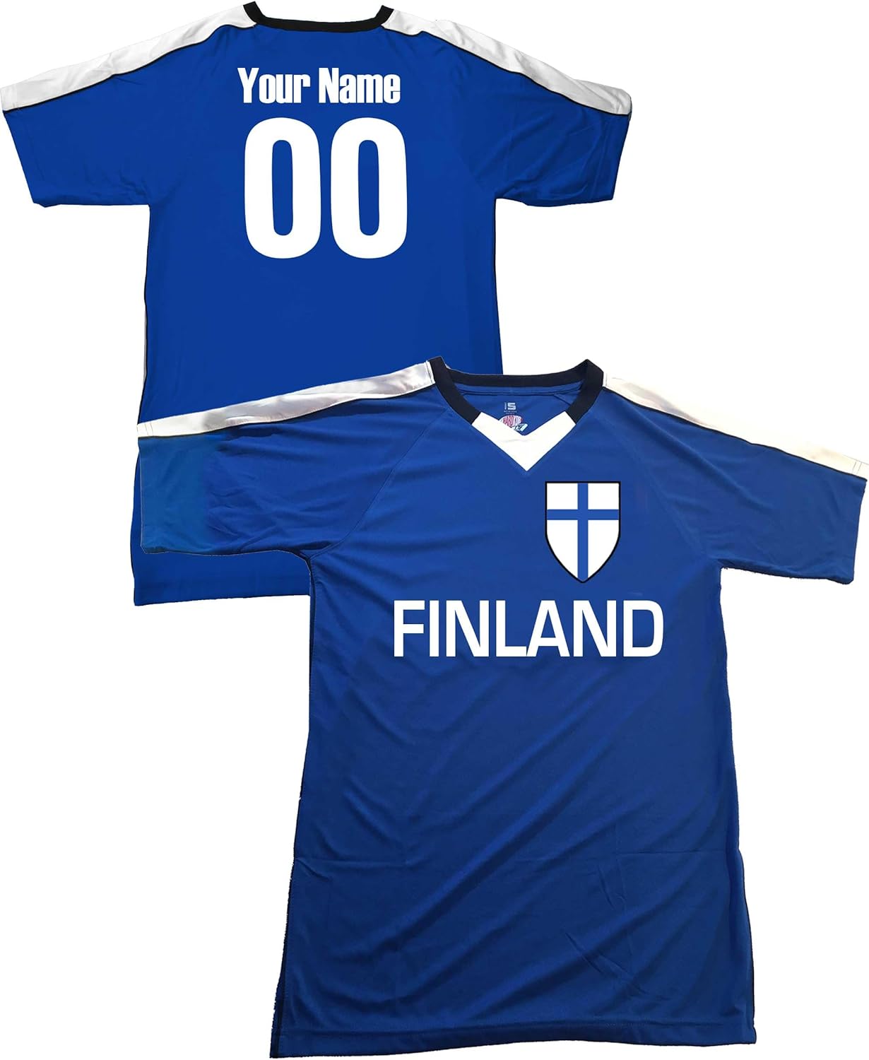 Custom Finland Soccer Jersey Personalized with Your Names and Numbers