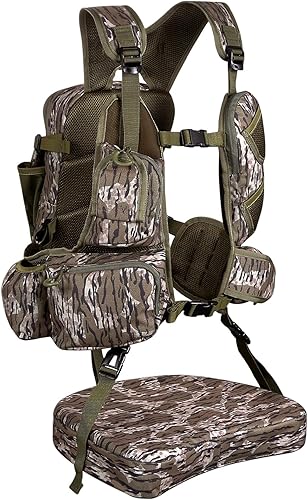 Miniatura 7 de UIIHUNT Chaleco de pavo con asiento chaleco ligero de caza de pavo con bolsa de juego, accesorios ajustables para equipo de caza de pavo