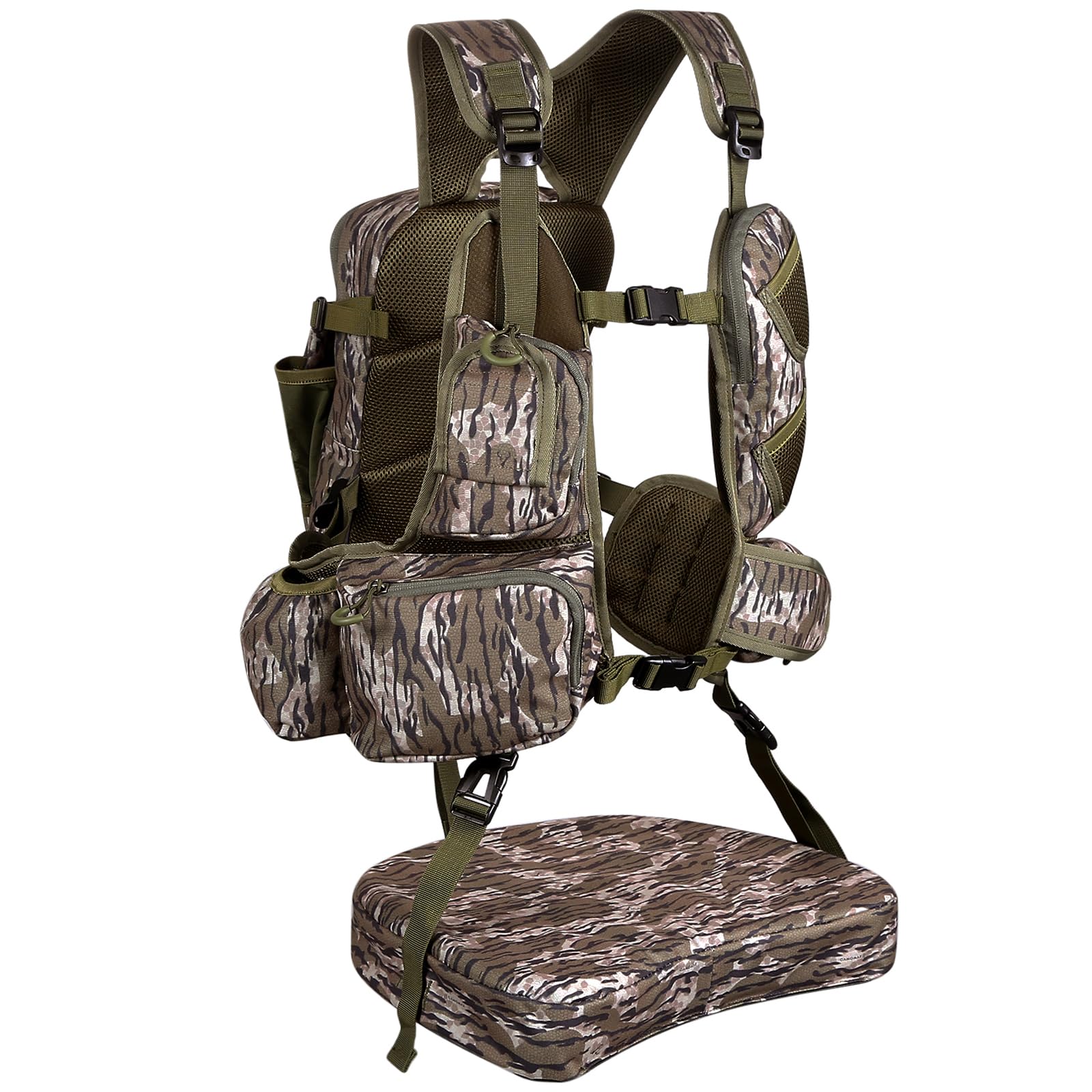 UIIHUNT Turkey Vest with Seat: Lightweight Turkey Hunting Vest with Game Pouch, Adjustable Turkey Hunting Gear Accessories