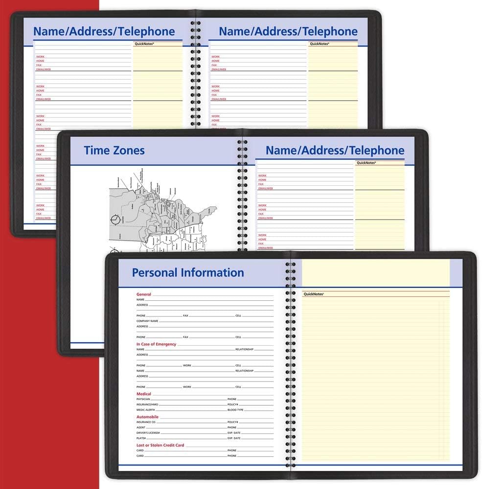 2021 Weekly & Monthly Appointment Book & Planner by AT-A-GLANCE, 8" x 10", Large, QuickNotes, Black (76010521)