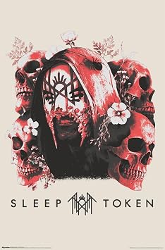 Sleep Token - Skulls And Flowers Wall Poster, 19L" x 13W", Premium Unframed Version