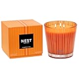 Scented 3-Wick Candle, Pumpkin Chai - 21.2 oz - Up to 100-Hour Burn Time - Reusable Glass Vessel