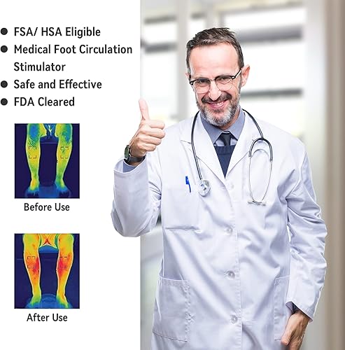 Miniatura 4 de OSITO Masajeador de pies de neuropatía - Unidad EMS TENS para alivio del dolor y aumento de la circulación del pie con acupuntura electrónica del