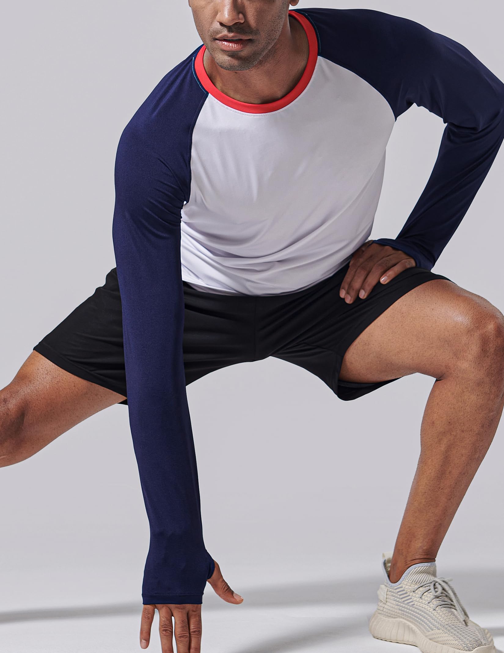 Liberty Imports Athletic Long Sleeve T Shirts with Thumbholes Camiseta Hombre (Pack de 3)