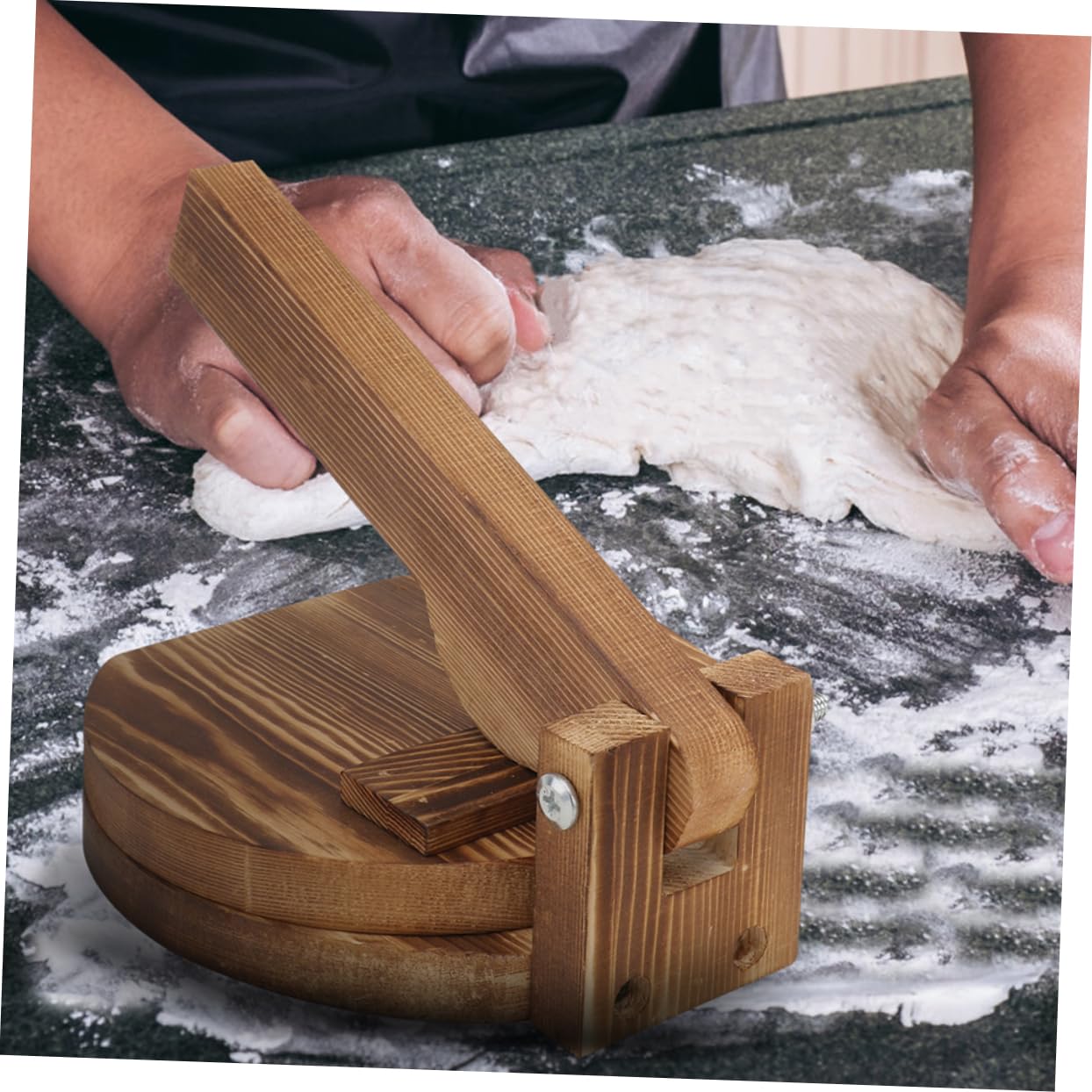 Pressa Per Tortilla E Gnocchi In Legno - Stampa Pasta Fatta In Casa