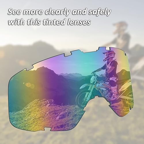 Miniatura 7 de Gafas de motocross para motocicletas, gafas de motocross, todoterreno, ATV, carreras, protección UV, MTB Bike Hemelt, gafas para hombres, mujeres,