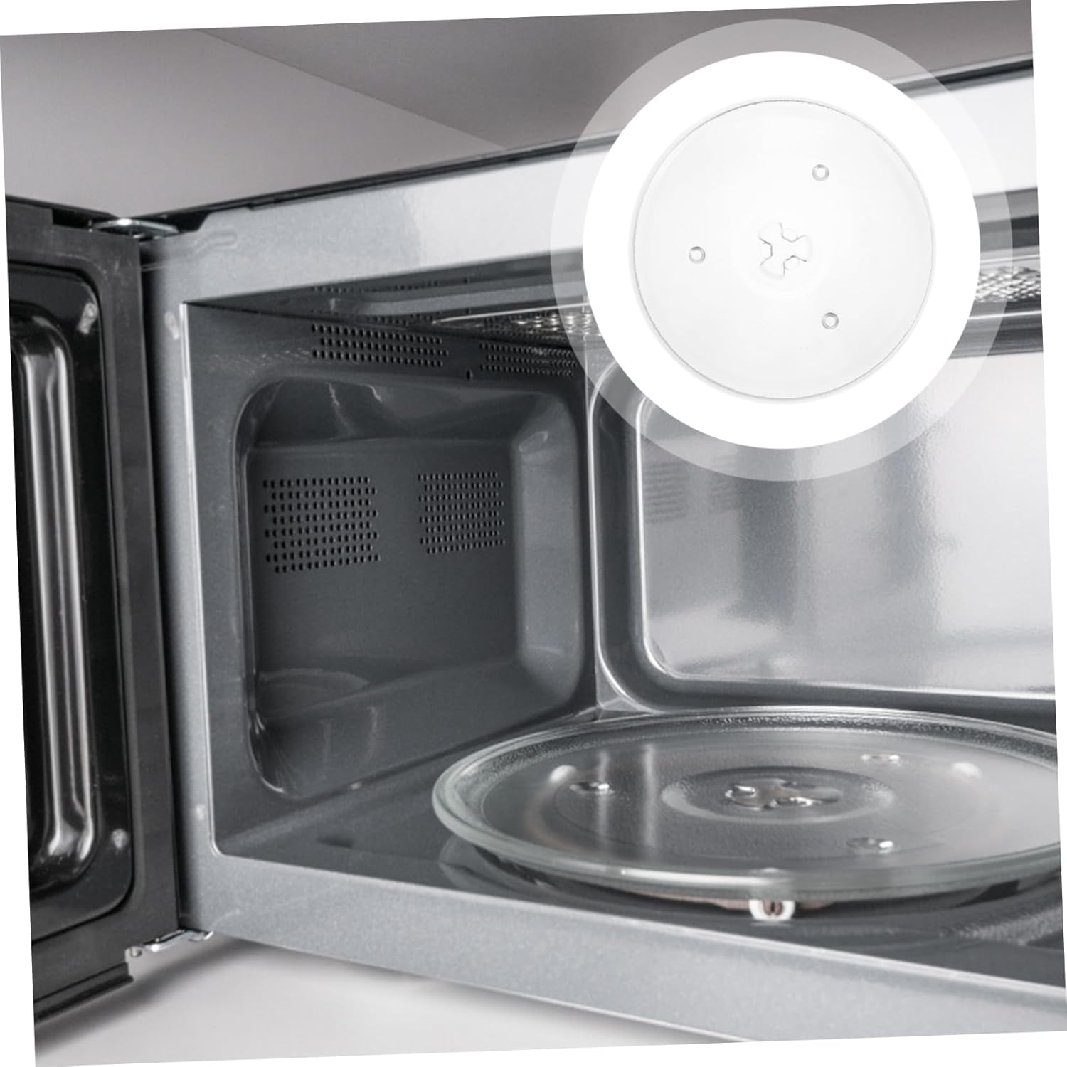 OUNONA Microwave Glass Plate Replacement Heavy-Duty Turntable Tray for Microwave Oven and - Cooking Plate Compatible Brands and Models