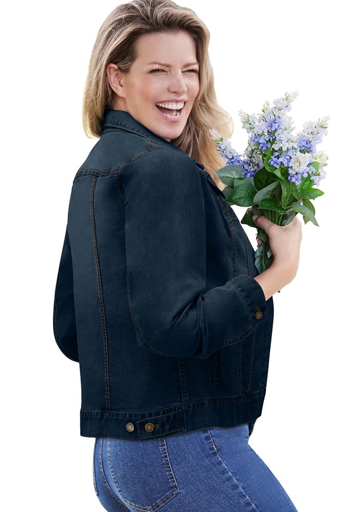 ゆう plump denim/point denim Denim Short Jacket | UNIQLO US