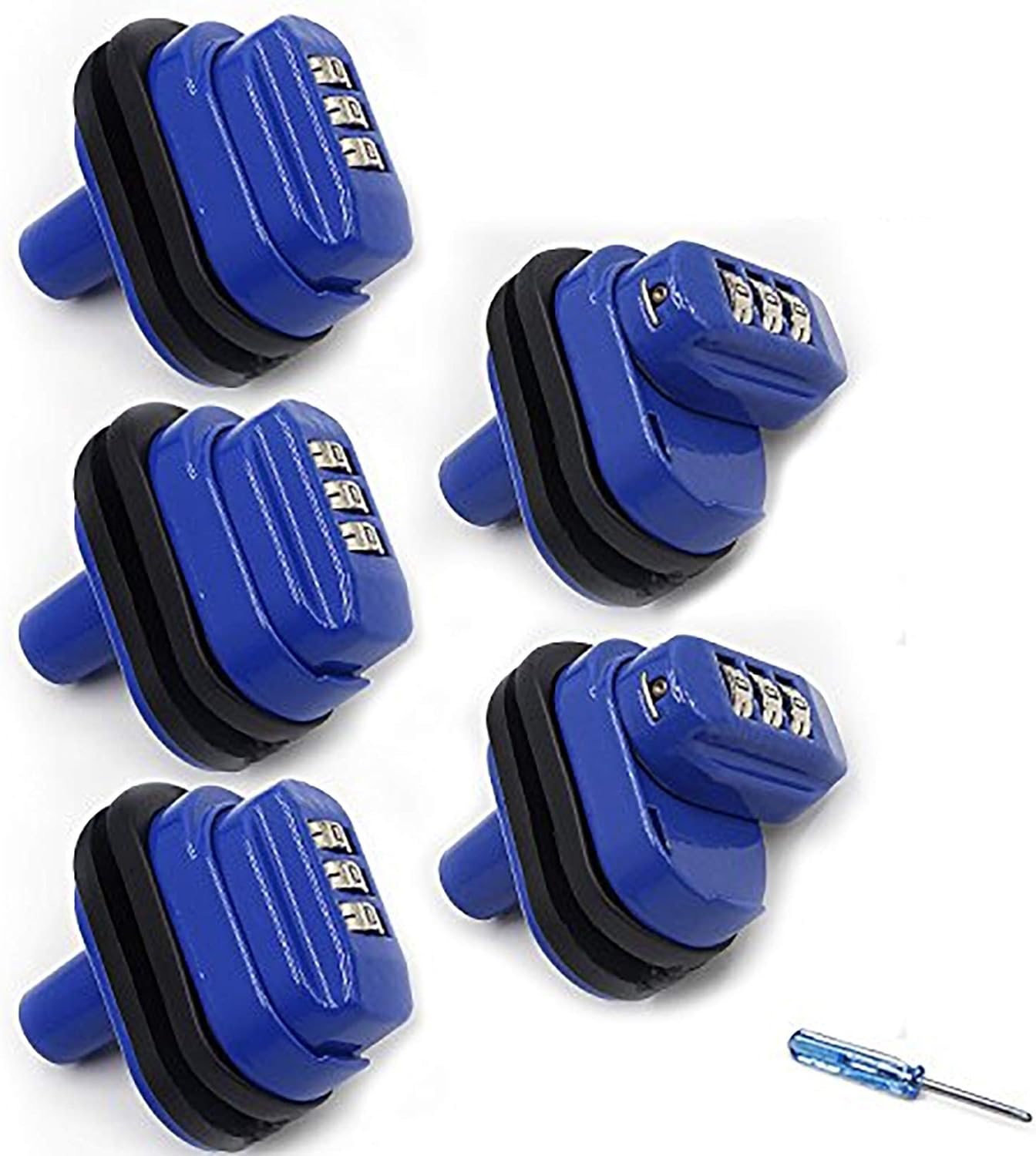 RioRand 3 Digit Combination Gun Lock 5 Pack Fits Pistols Hand Gun