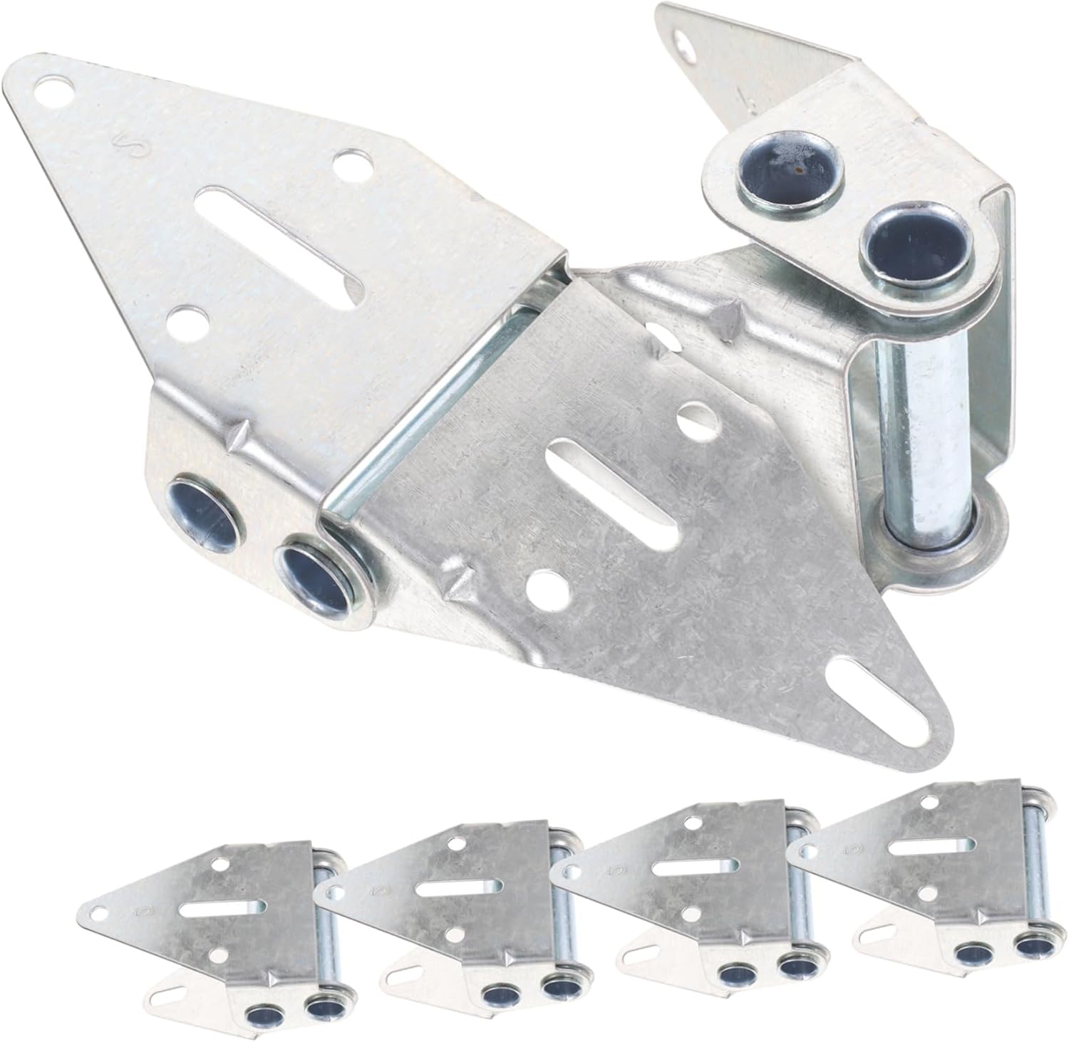 STOBOK 6 Pack Matte Black Garage Door Hinges Sturdy Iron Construction Garage Door Parts Replacement Hinges