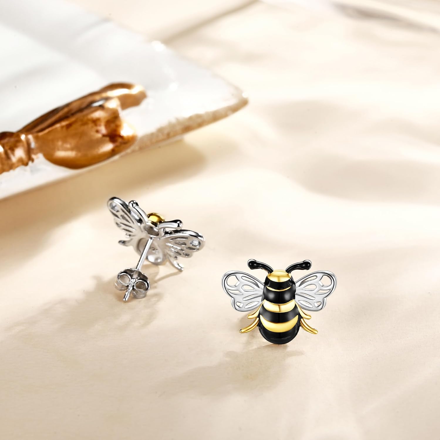 Horse/Owl/Hummingbird/Greyhound/Bunny/Manatee/Therian/Bee/Opossum Earrings 925 Sterling Silver Animal Stud Earrings Jewelry Gifts for Women