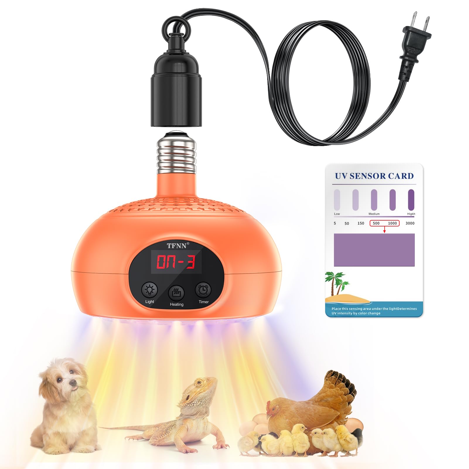 Amazon.com: Chicken Coop Heater Lamps,200W-350W-500W Reptile