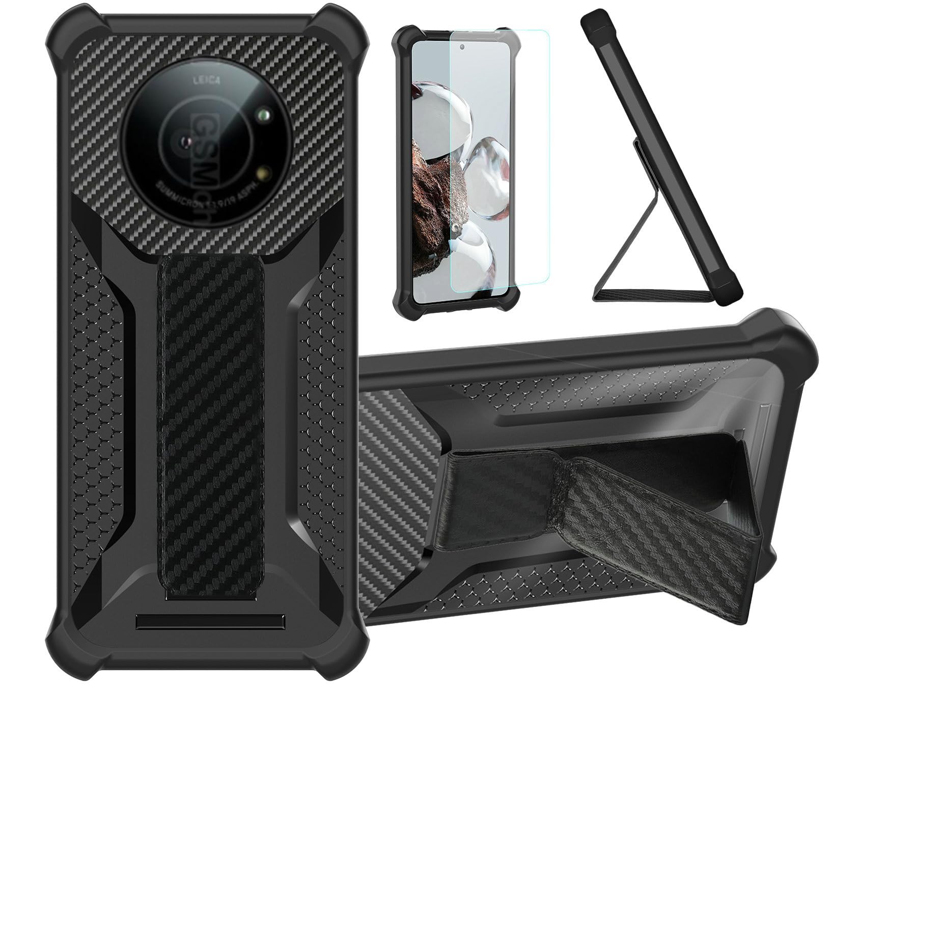 Leica Phone 1 ケース ブラック レンズカバー Amazon.co.jp: 対応 Sharp Leica Leitz Phone 1 5g 用 ケース [1枚 9H+