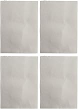Ceramic Fiber Glass Gasket Sheet 8.27 x 5.71 in for Stove Door and Chimney Seal, for Resistant 2300°F, Low Thermal Conductivity Flue Pipe Seal for Fireplace or Wood Burner(4PCS)