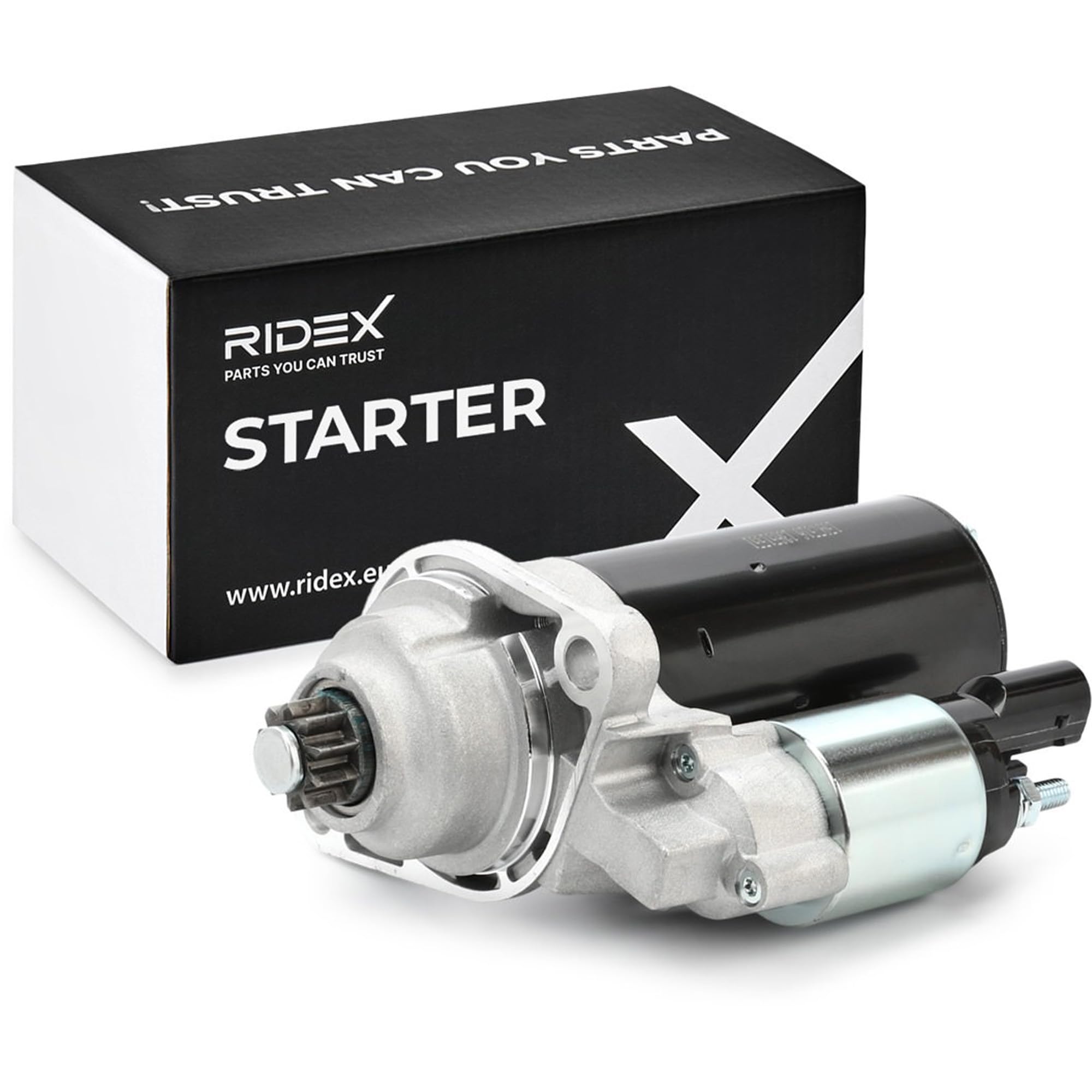 RIDEX 2S0286 Démarreur pour voiture 12V, 2KW, Compatible avec VW Golf 5 3/5 portes 1K1 2Z911023HV 02Z911023F 02Z911023FX