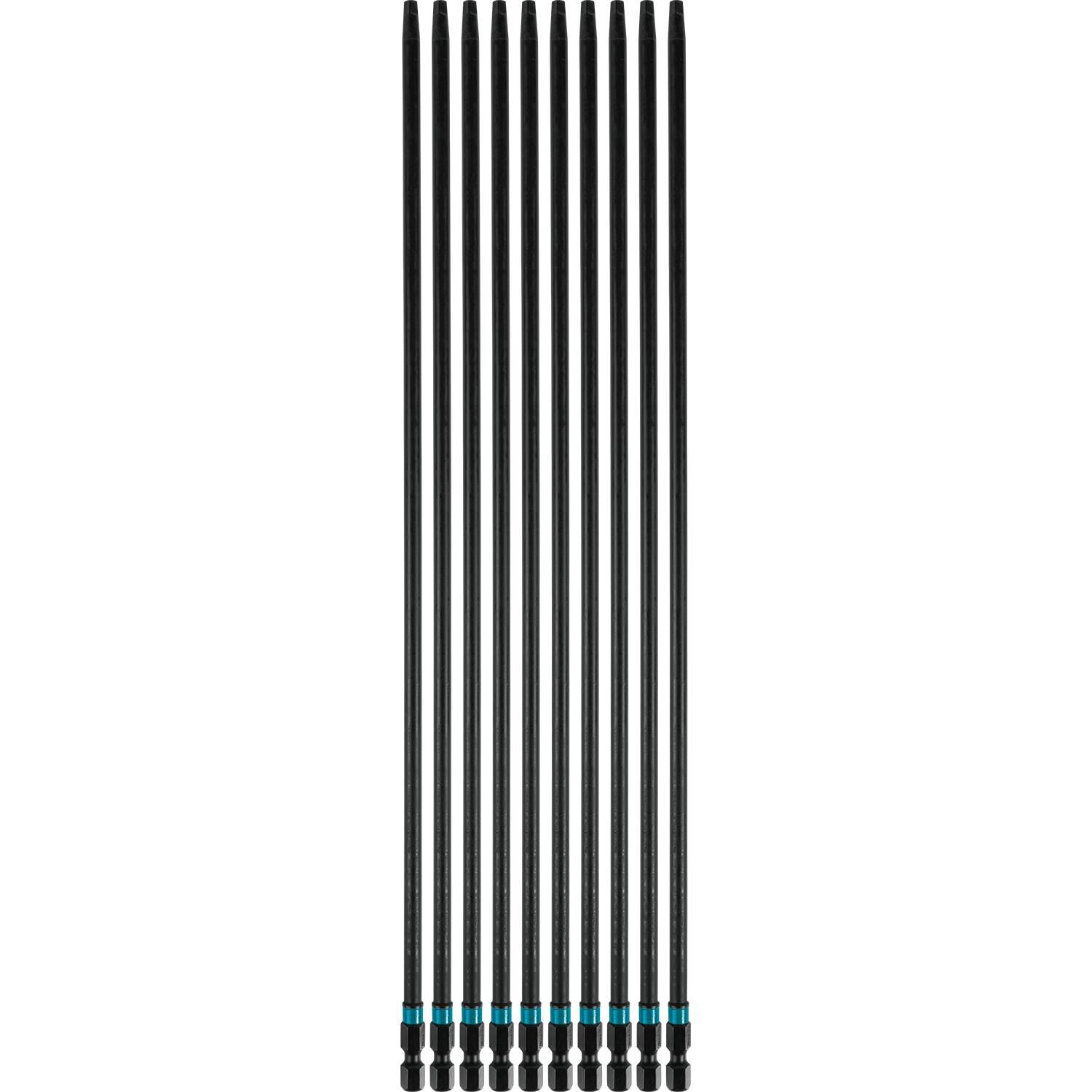 Makita A-99269 Impactx #2 Kwadratowy wkład 30,5 cm Power Bit, 10 sztuk, luzem