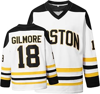 Boston Happy Gilmore #18 Adam Sandler 1996 Movie Ice Hockey Jersey Stitched Letters and Numbers S-XXXL