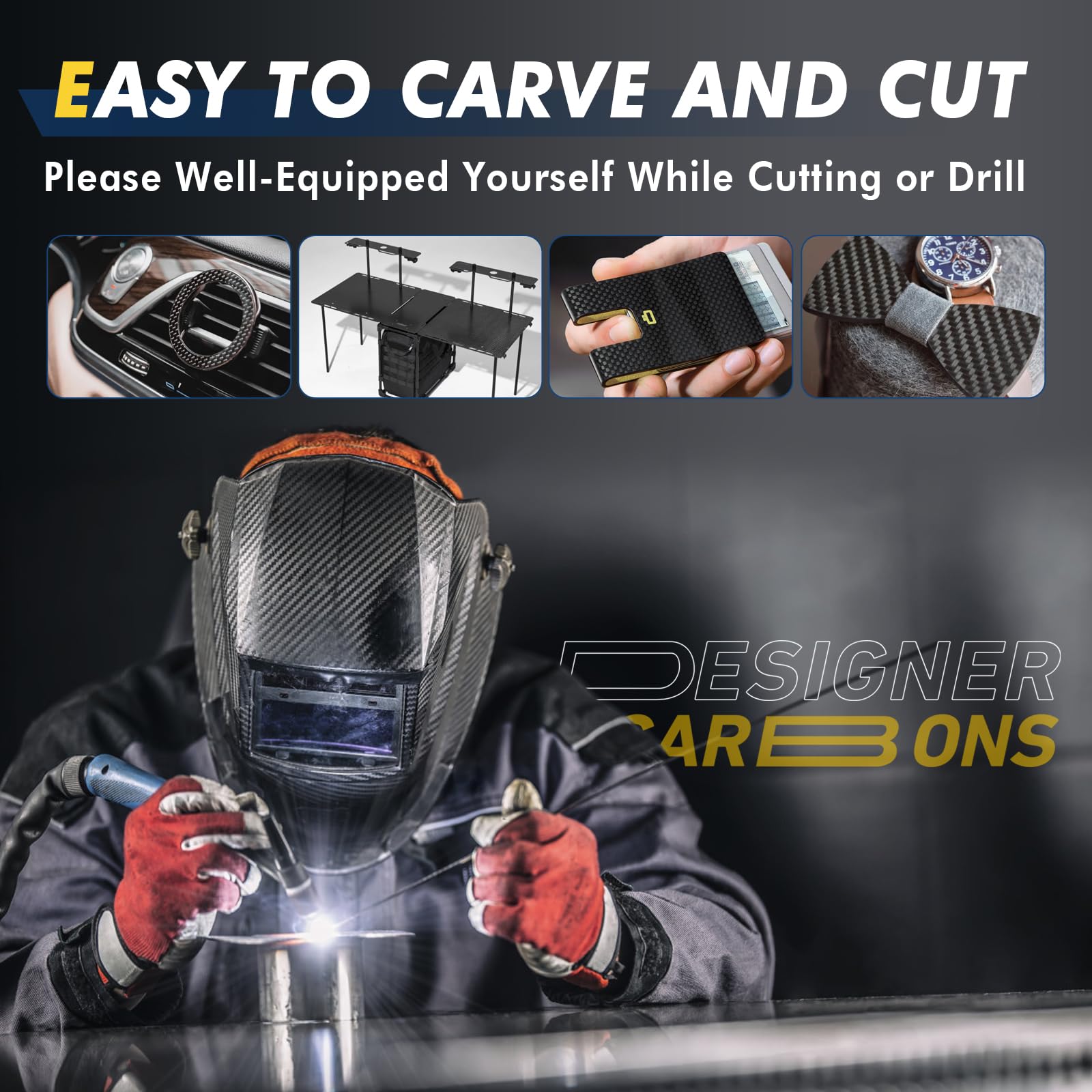 Genuine Carbon Fiber Sheet - Lightweight & Strong -4