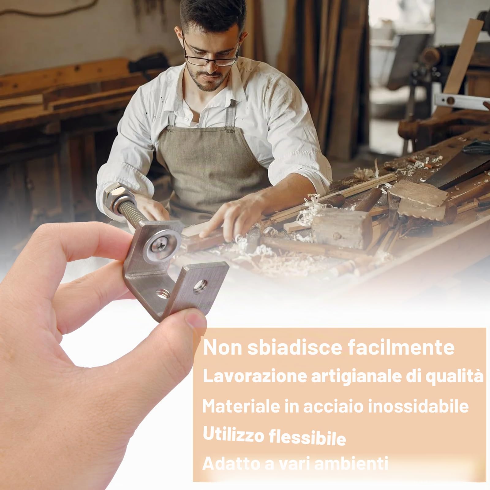 6 Pezzi Morsetto a C 30mm, Morsetti a Vite Inossidabile Morsetti da Falegname Campo di Serraggio 0-25 mm per Saldatura Montatura Domestica, Falegnami, Saldatura, Armadietti