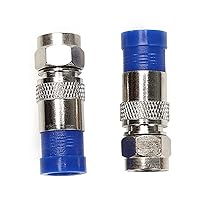 Vista 3 de RG6 - Adaptador coaxial de compresión tipo F para antena recta, paquete de 20