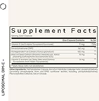 Vista 2 de Codeage Suplemento DIM liposomal – 4 meses de suministro de vitaminas DIM y SGS, granada, brócoli, isómeros de vitamina E tocoferoles
