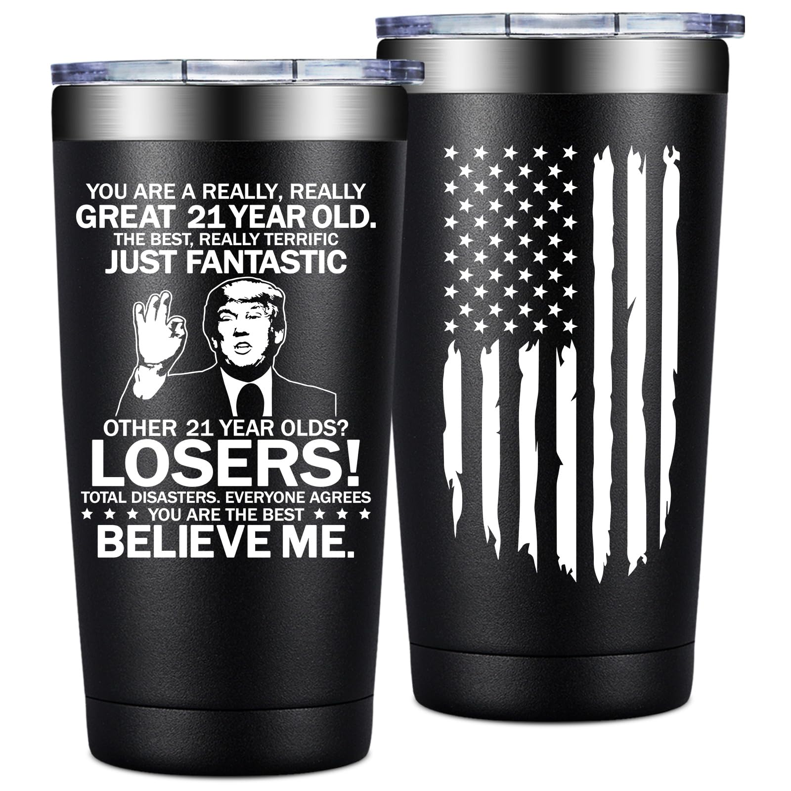 21st Birthday Gifts for Him - 21st Birthday Gift Ideas - Great 21 Year Old - 21 Birthdays Decorations for Him, Men, Son - 2005 20oz Tumbler