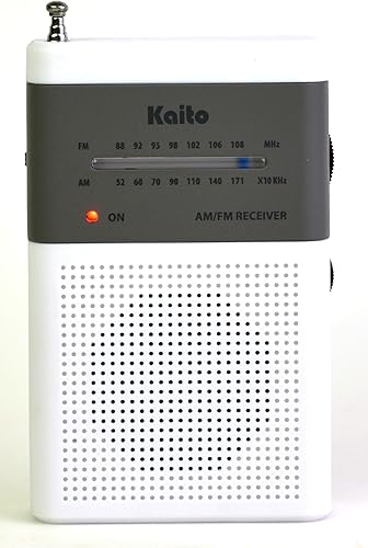 Miniatura 2 de Kaito KA230 AM FM Radio portátil con gran recepción y diseño (blanco)
