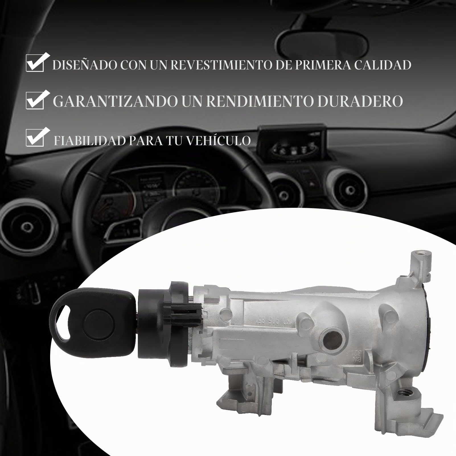 1K0905851B Interruptor encendido para A1 A3 TT Q3 Golf 5 Golf 6 1K0905841 Caddy Tiguan Touran Jetta 3/4 Alhambra Altea Leon Yeti Superb 1K0905865 1K0905865A Cerradura Encendido con llave
