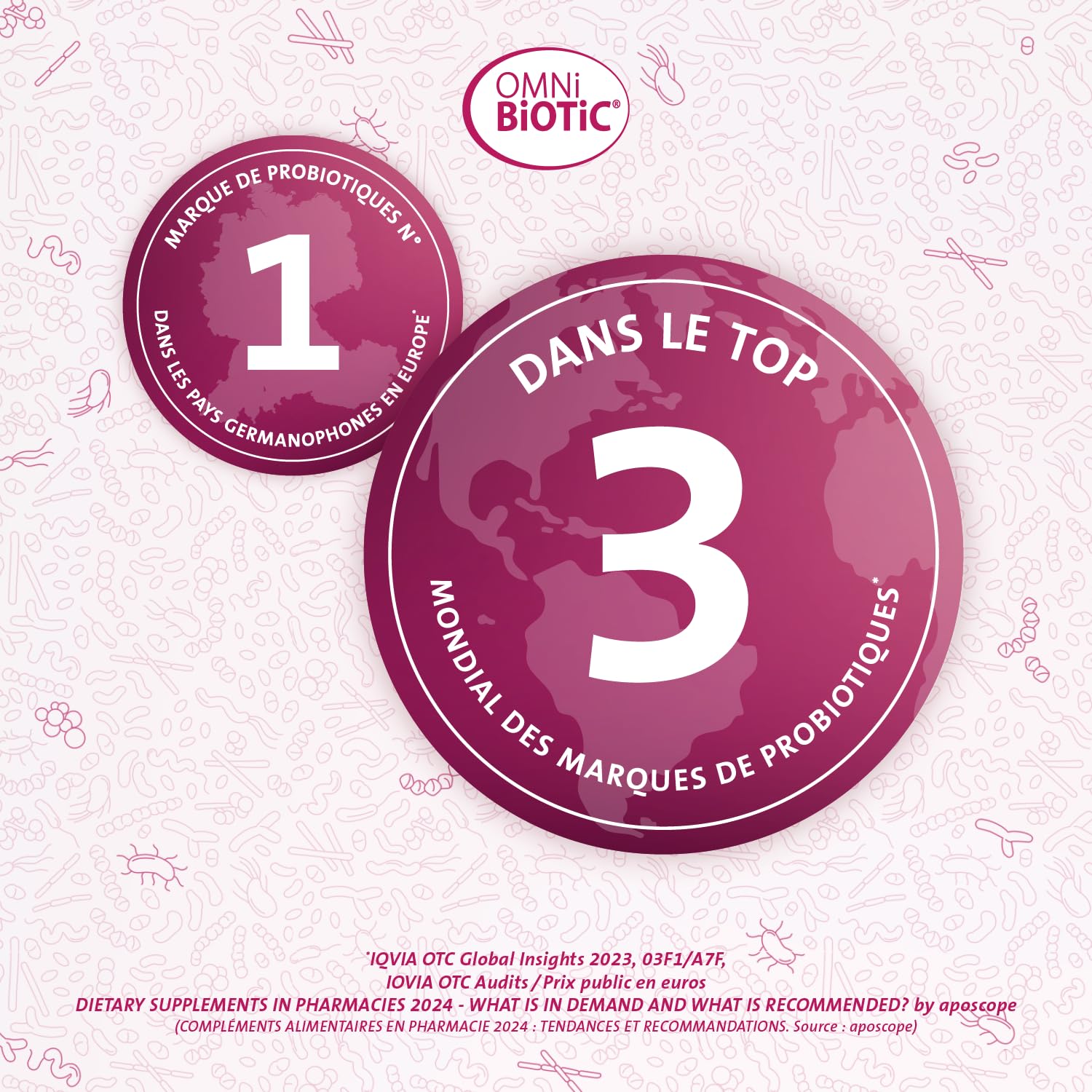 OMNi-BiOTiC 10 AAD | Probiotique | Pendant & après les antibiotiques | Équilibre intestinal | 10 souches bactériennes | 10 milliards d’UFC | 30 sachets | En poudre