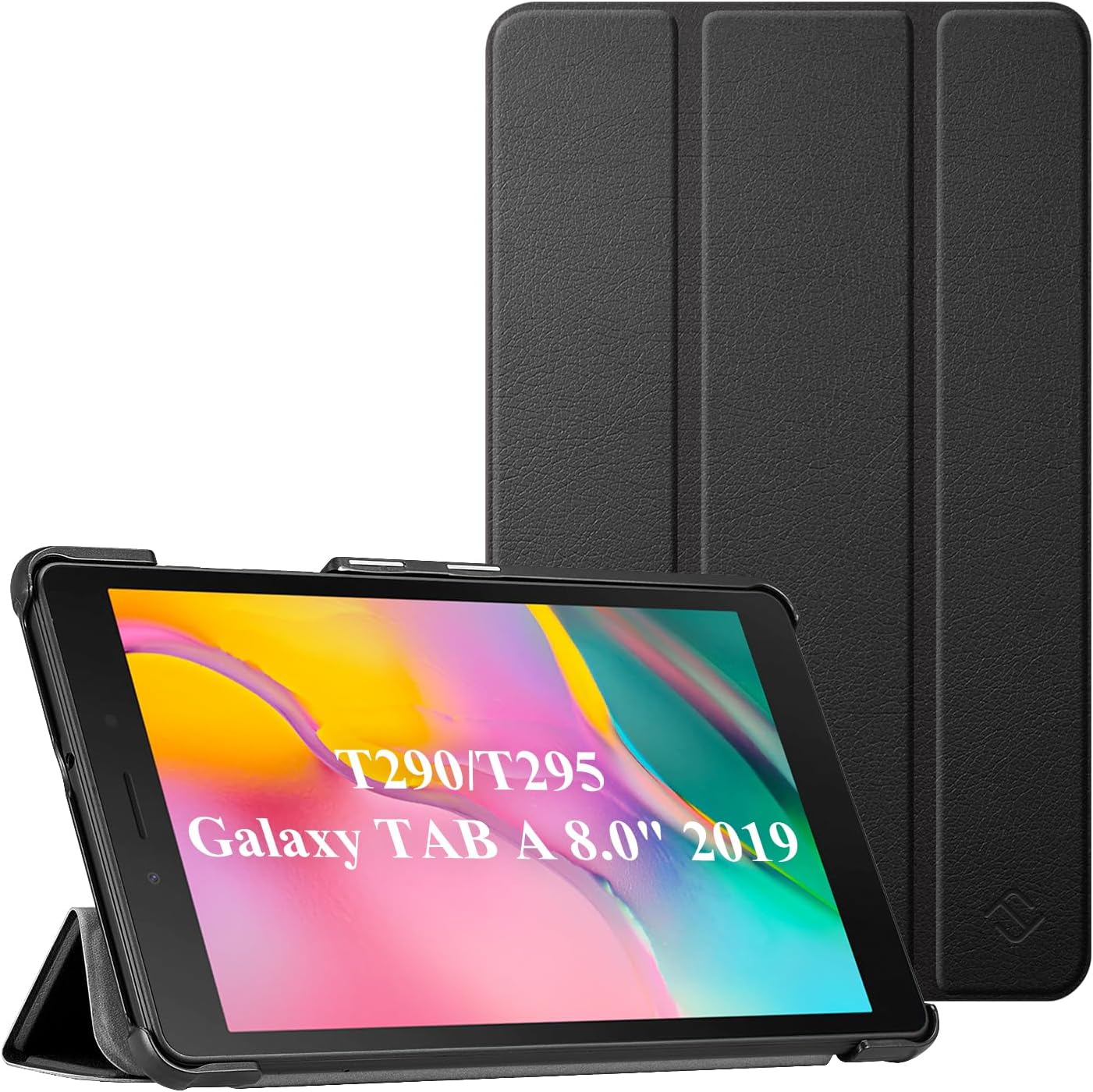 FINTIE SlimShell Case for Samsung Galaxy Tab A 8.0 2019 (SM-T290 / SM-T295), Super Thin Lightweight Magnetic Stand Cover for Samsung Galaxy Tab A8 8-Inch Tablet, Black