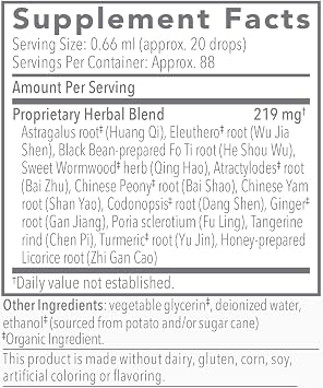 Bio-Botanical Research Biotonic Adaptogenic Tonic - Liquid Tincture Drops Adaptogen Supplement to Help Restore Energy & Help Reduce Occasional Fatigue - Herbal Elixir for Immune Support (2 oz)