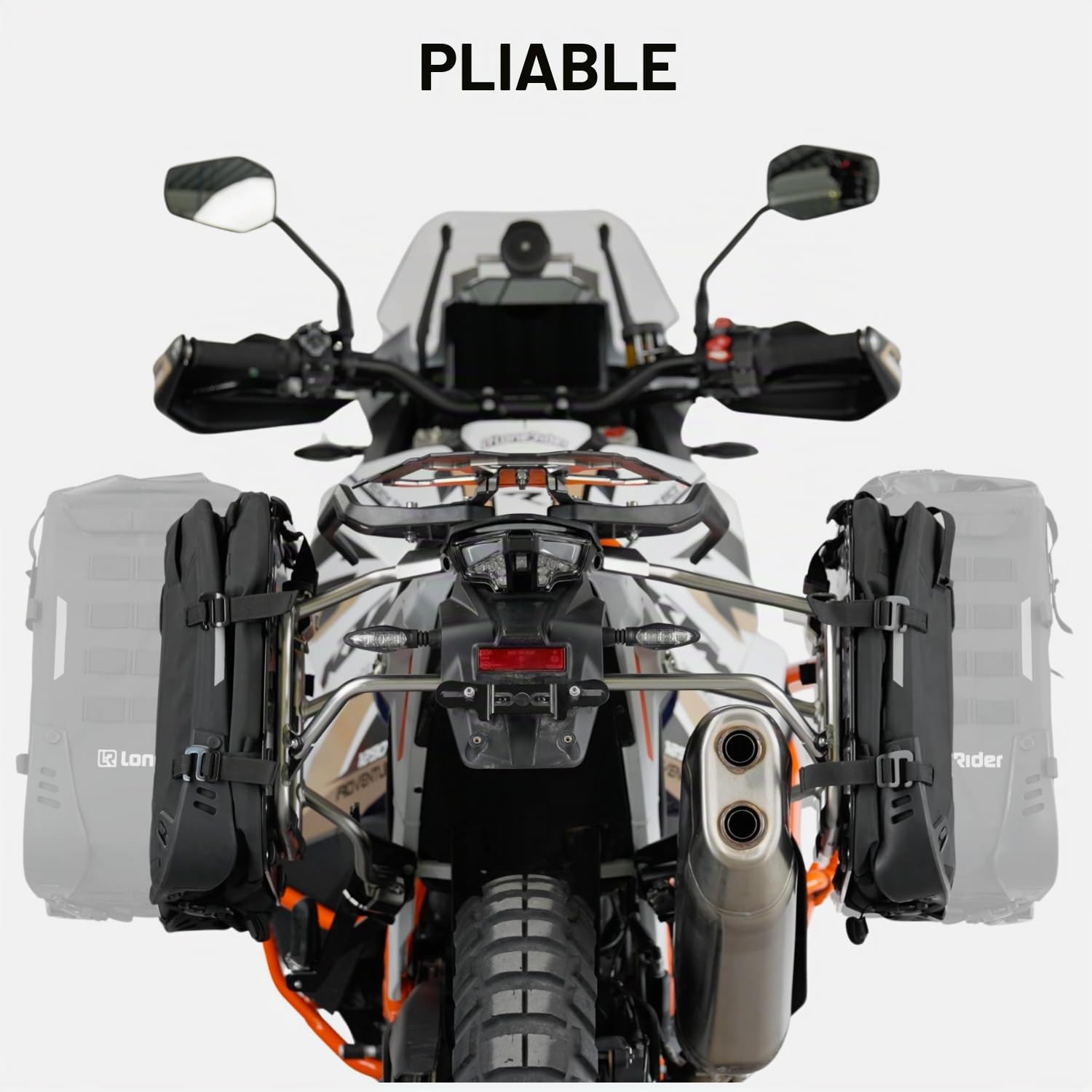 Lone Rider Sacoche Latérale Moto Semi-Rigide 38L pour BMW - Étanche