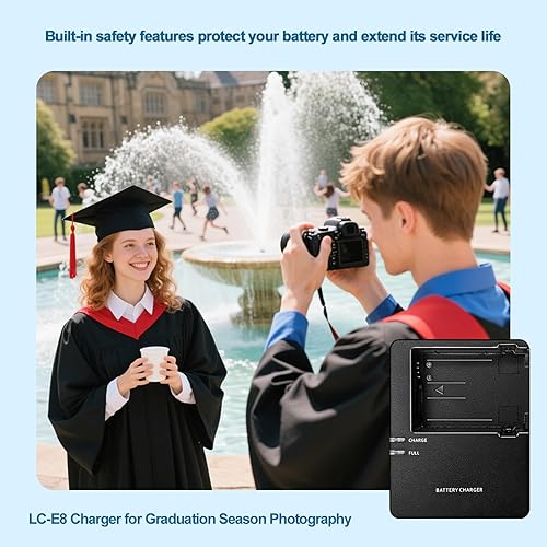 Miniatura 7 de LC-E8 LC-E8C LC-E8E Cargador de batería de carga rápida para Canon LP-E8 Batería EOS 550D 600D 650D 700D Rebel T2i T3i T4i T5i Kiss X4 X5 X6i X7i