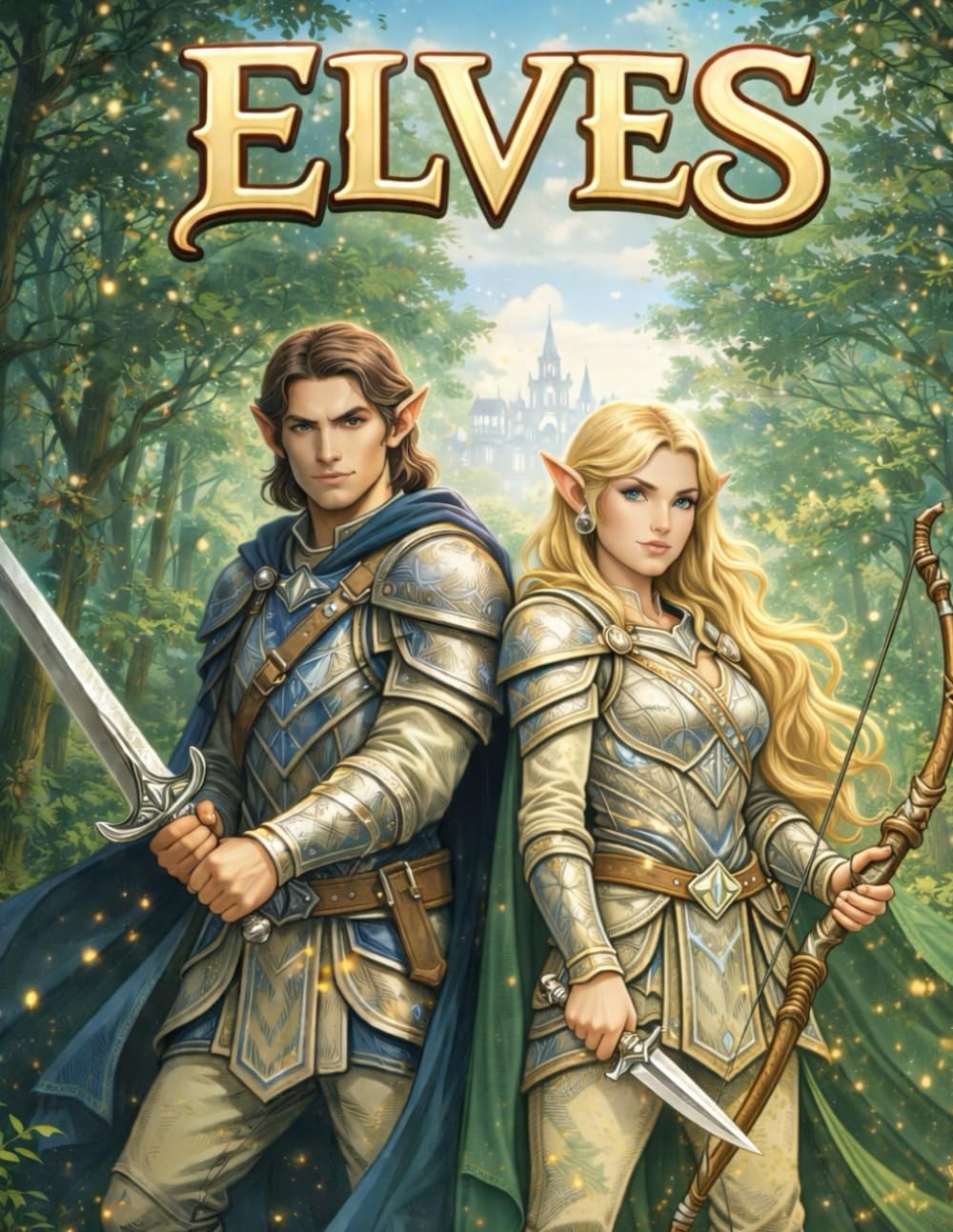 Elves Coloring Book (Sword & Sorcery Coloring Book Series)
