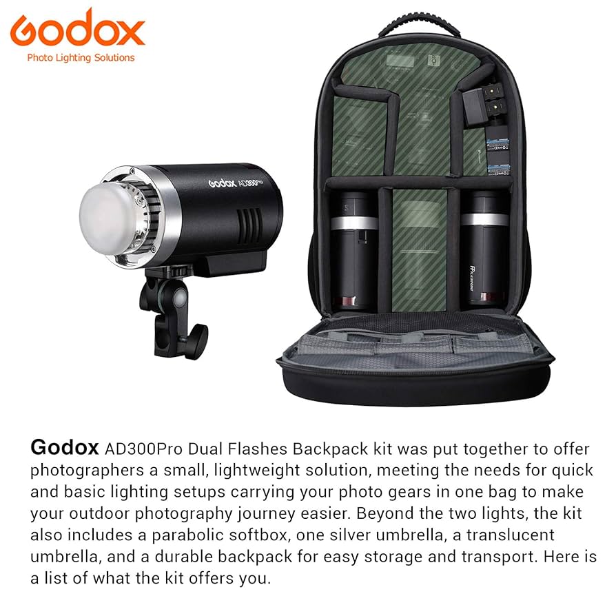 GODOX AD300Pro 新品 Amazon.com : GODOX AD300Pro Outdoor Flash Strobe Monolight