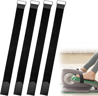 4 Piezas Elipse Pierna Ejercitador Máquina Correa de Pierna, Correas de Pedal Correa de Ejercicio para Máquina de Remo Debajo del Escritorio Pie de Vendedor Elíptico, Correas de Entrenador Correas