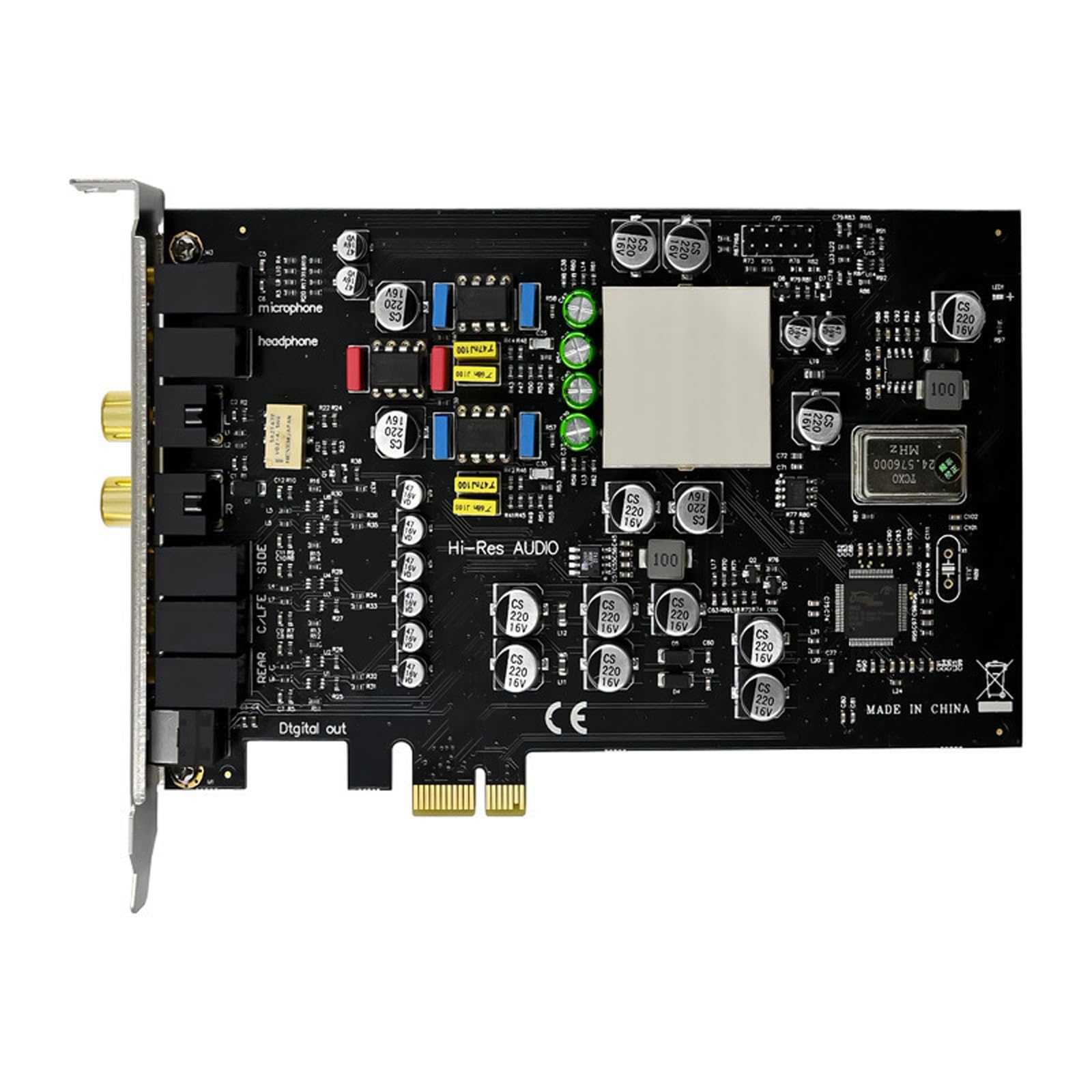 CMI8828 PCIE 7.1 K, geeignet für verlustfreie Soundkarte, Glasfaser, Heimkino, große Spielumgebung, Soundkarte
