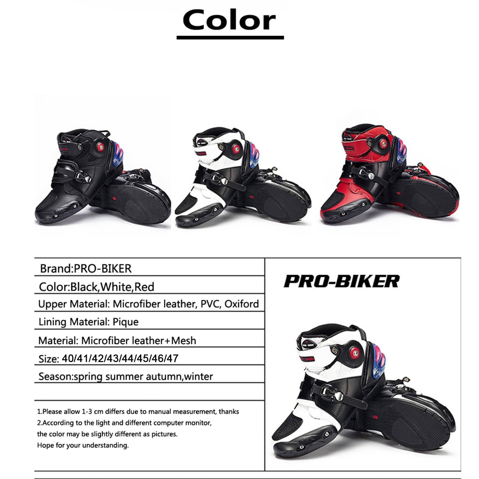 Generico Scarpe Da Moto Da Uomo, Stivaletti Corti Traspiranti Da Moto, Scarpe Da Ginnastica Da Moto In Pelle Impermeabili